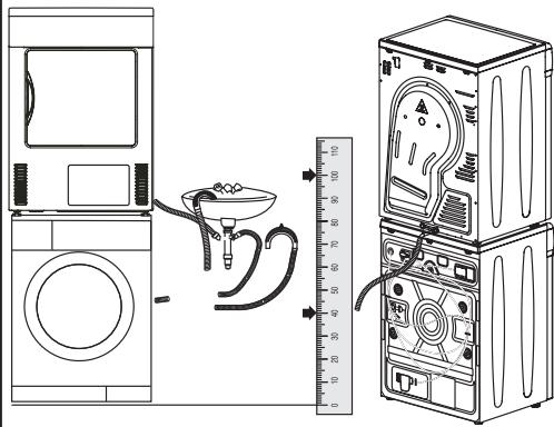 CONTINENTAL EDISON CESLEE7DDW - Raccord du tuyau de vidange d'eau pour les modèles équipés du réservoir d'eau dans la partie inférieure - 2