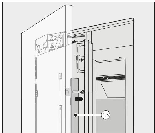 MIELE KF 2981 VI - Securing and aligning the cabinet fronts - 4