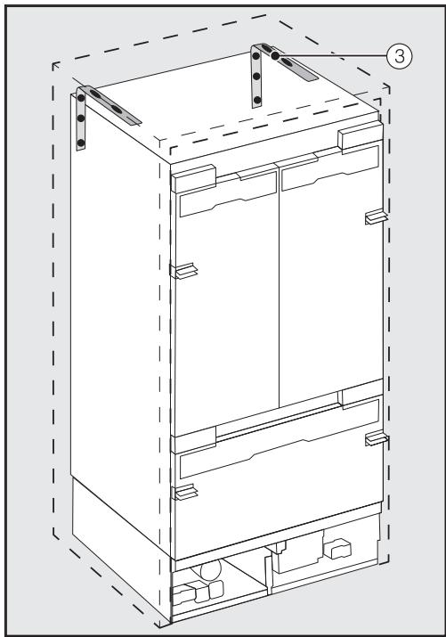 MIELE KF 2981 VI - Securing the installation niche - 2