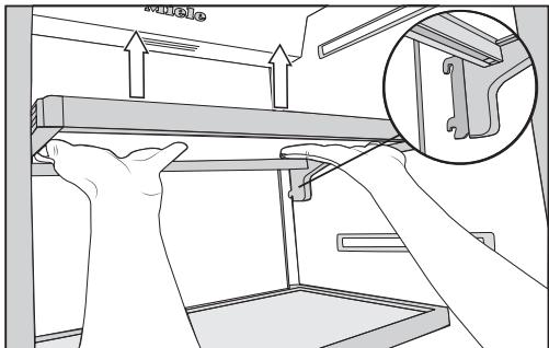 MIELE KF 2981 VI - Moving the adjustable shelves - 1