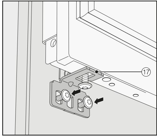 MIELE KF 2981 VI - Mounting the retaining brackets - 4