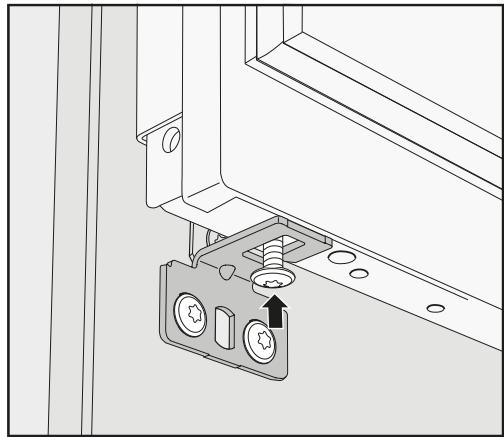MIELE KF 2981 VI - Mounting the retaining brackets - 5