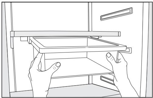 MIELE KF 2981 VI - Removing the hanging drawer - 1