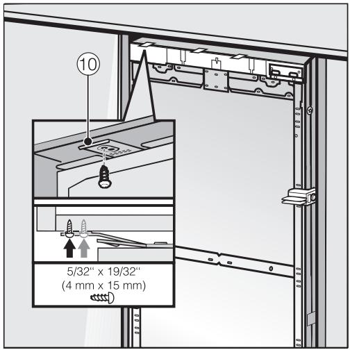 MIELE KF 2981 VI - Securing the appliance in the niche - 2