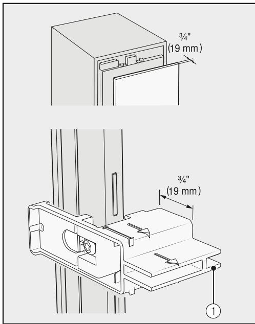 MIELE KF 2981 VI - Aligning the appliance - 1