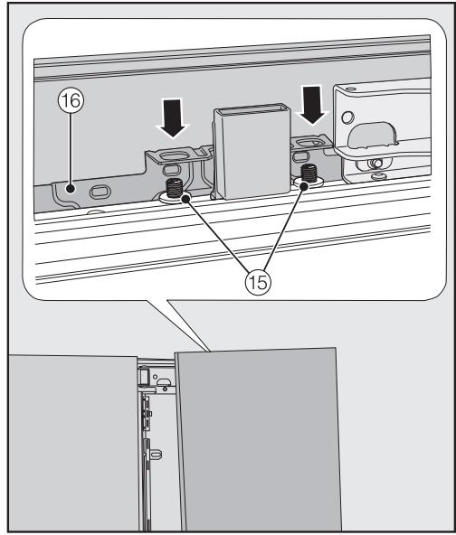MIELE KF 2981 VI - Securing and aligning the cabinet fronts - 2