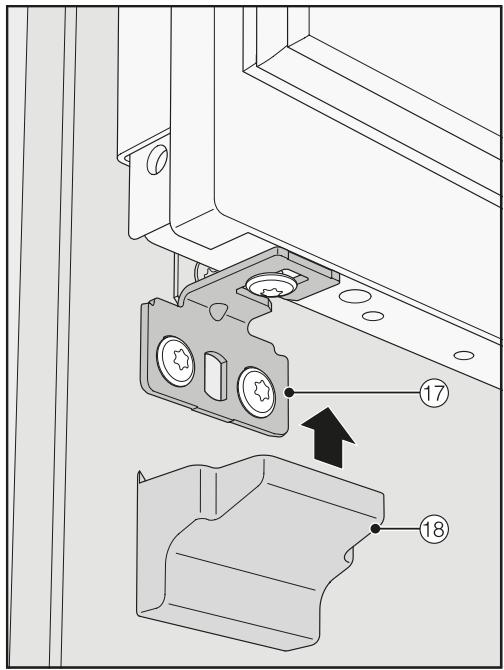 MIELE KF 2981 VI - Mounting the retaining brackets - 6