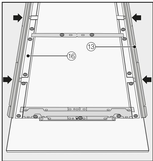 MIELE KF 2981 VI - Securing and aligning the cabinet fronts - 1