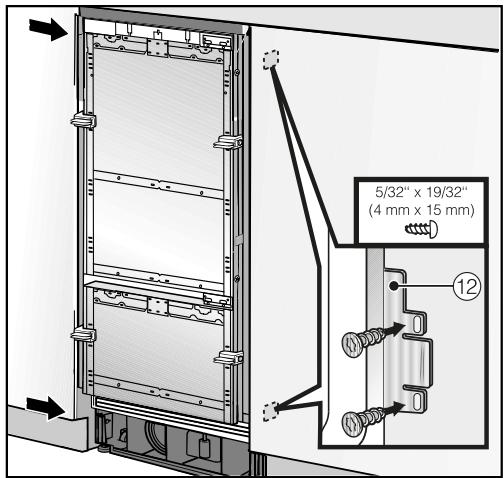 MIELE KF 2981 VI - Securing the appliance in the niche - 4