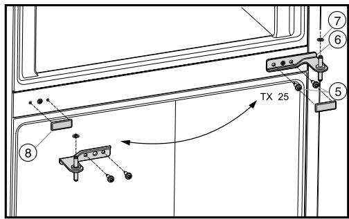 MIELE KFN 29142 D EDT/CS  -  KFN 29142 D ws - Préparer l'inversion de butée de porte - 5