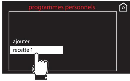 SMEG SFP6604WSPNX - Annulation d'une recette personnelle - 1