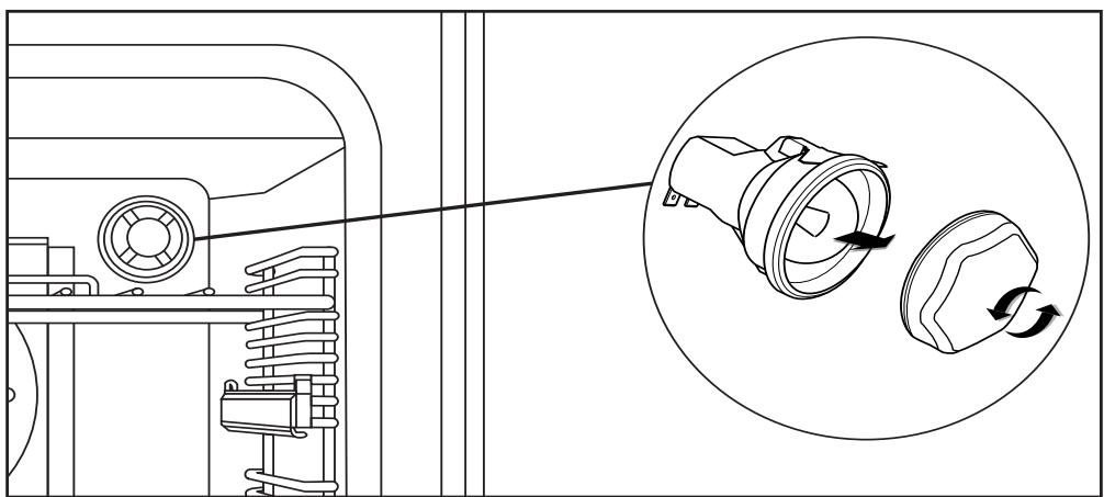 STOVES RICHMOND DELUXE S1000EI - Changement de l'ampoule - 1