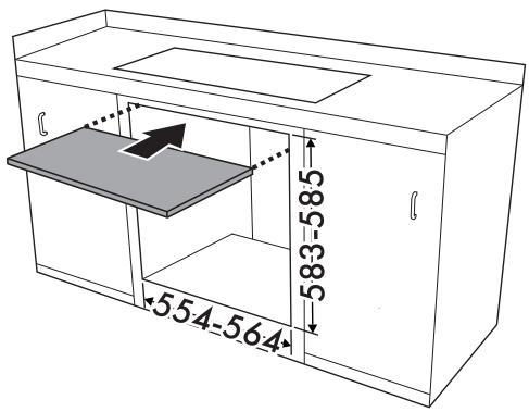 SMEG SFP6604WSPNR - Encastrement sous les plans de cuisson (uniquement sur les modèles à pyrolyse) - 1