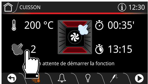 SMEG SFP6604WSPNR - Sélection d'une fonction de cuisson à la vapeur assistée - 15