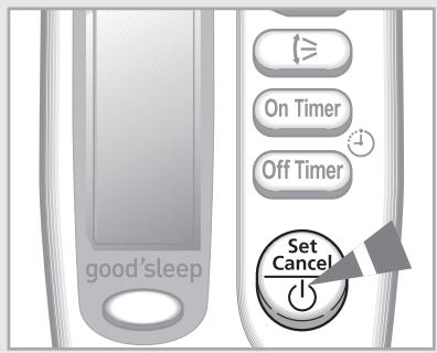 SAMSUNG AQ18BAN - Changement de température dans la mode goodsleep - 1