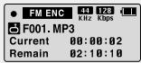 SAMSUNG YP-C1X - Enregistrement de la radio FM - 2