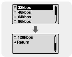SAMSUNG YP-C1X - Bit Rate - 1