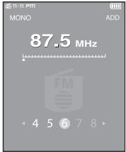 SAMSUNG YP-T9JBAB - Réglage manuel des fréquences - 1