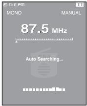 SAMSUNG YP-T9JBAB - Pour rechercher automatiquement les fréquences - 1