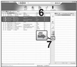 SAMSUNG YP-P2JQR - Transfert de fichiers vers le lecteur avec samsung MEDIA STUDIO (suite) - 3