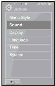 SAMSUNG YP-P2JQR - Réglages du son - 1