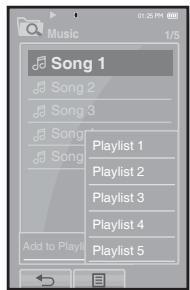 SAMSUNG YP-P2JQR - Creation d'une LISTE de lecture sur votre lecteur MP3 - 3