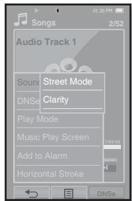 SAMSUNG YP-P2JQR - Régler l'effet sonore - 1