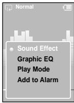 SAMSUNG YP-K5 - Pour sélectionner un effet sonore - 1