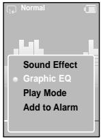 SAMSUNG YP-K5 - Pour sélectionner l'égaliseur graphique EQ - 1