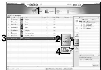 SAMSUNG YP-K5 - Exporter une liste de lecture avec media studio - 1