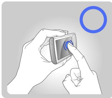 SAMSUNG YP-R1JNP - Utilisation de l'écran tactile - 1