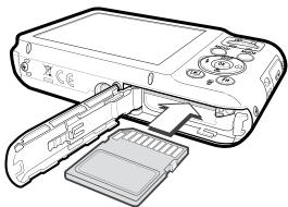 SAMSUNG ES71 - Insertion de la carte mémoire - 1