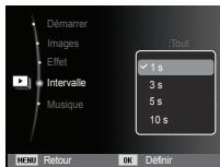 SAMSUNG ES71 - Réglage de la durée de transition - 1