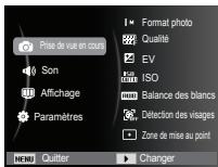 SAMSUNG ES71 - Indications de l'écran LCD - 3
