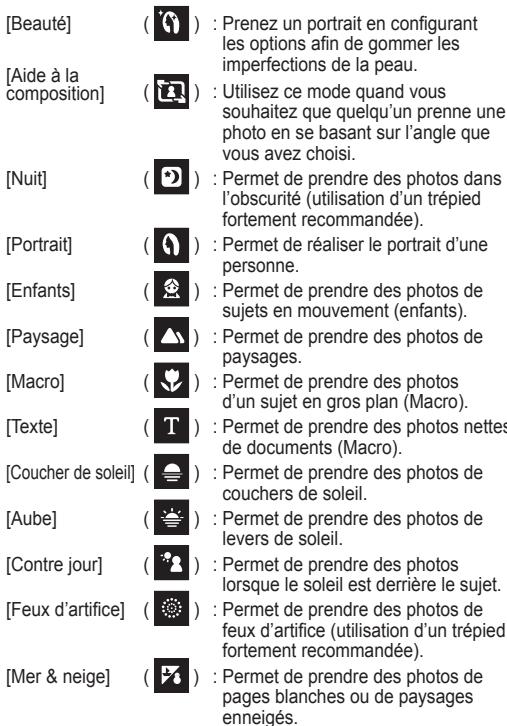 SAMSUNG ES71 - Utiliser les modes scène ( - 3