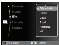 SAMSUNG ES71 - Configurer les effets du diaporama - 1