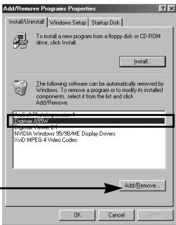 SAMSUNG KENOX Q25 QIDE - Suppression du pilote USB pour windows 98SE - 3