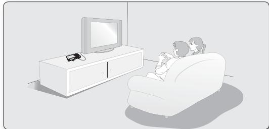 SAMSUNG HMX-U100UP - VISIONNAGE SUR UN ECRAN DE TELEVISION - 1