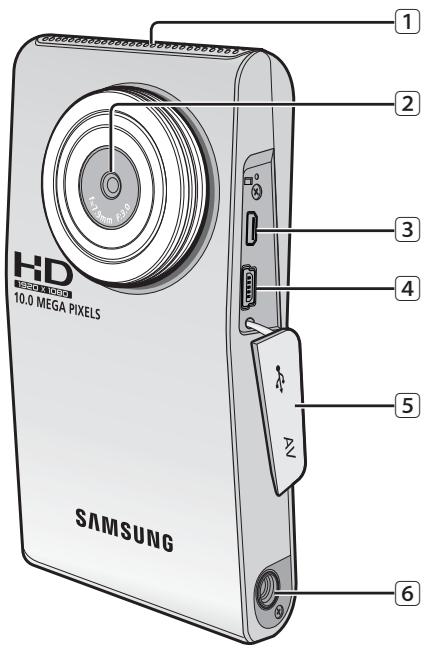 SAMSUNG HMX-U100UP - FACE ARRIÈRE/GAUCHE/SUPERIEURE - 1