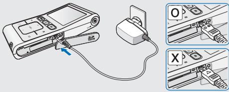 SAMSUNG HMX-U100UP - Charge de la batterie - 1