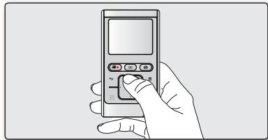 SAMSUNG HMX-U100UP - Pour éviter d'endommager le bouton tactile : - 2