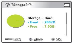 SAMSUNG SMX-C100RP - Storage Info (Info mémoire) - 1
