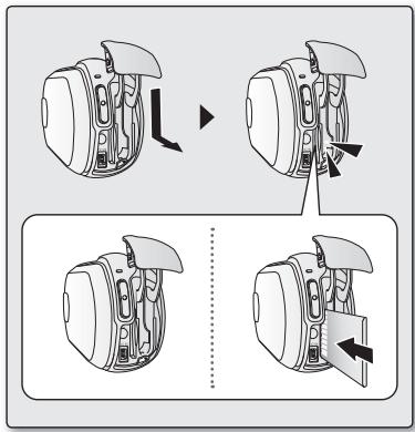 SAMSUNG SMX-C100RP - Ejection d'une carte mémoire - 1