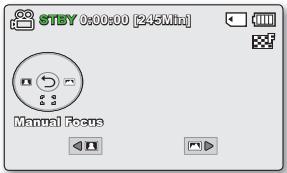 SAMSUNG SMX-C100RP - Mise au point manuelle en cours d'enregistrement : - 1