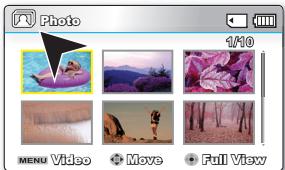 SAMSUNG SMX-C10R - Visionnage des IMAGES PHOTO (SMX-C13/C14 uniquement) - 5