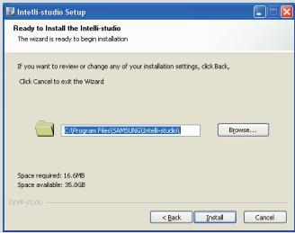 SAMSUNG SMX-C10R - Installation de l'application Intelli-Studio sur l'ordinateur windows - 3