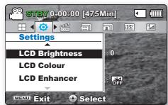 SAMSUNG SMX-C20RP - Éléments de sous-menu - 4