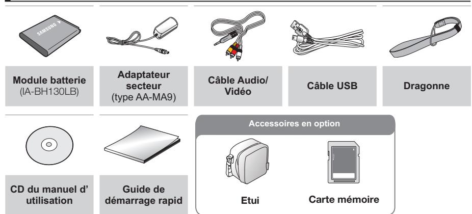 SAMSUNG SMX-C20RP - Vérification des accessoires - 1