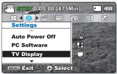 SAMSUNG SMX-C20RP - Éléments de sous-menu - 1