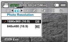 SAMSUNG SMX-C20RP - Éléments de sous-menu - 3